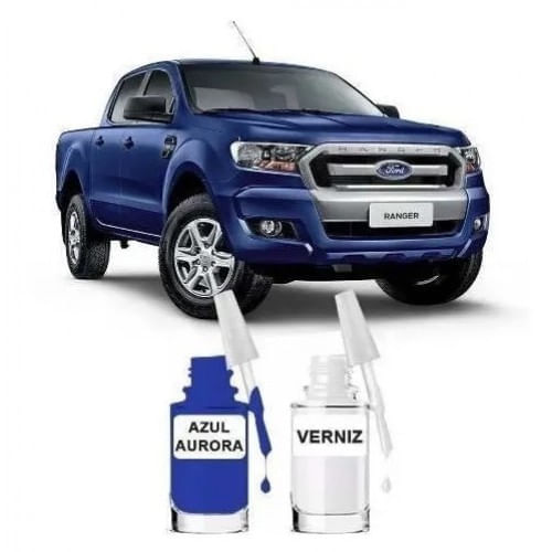 Tinta Tira Risco Automotivo Ford Ranger Azul Aurora