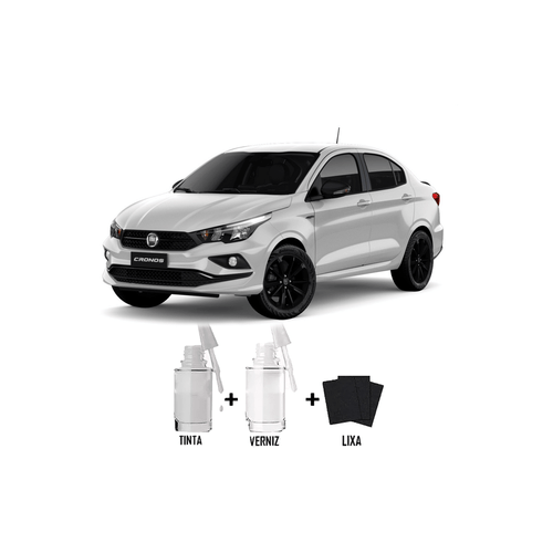 Tira Risco - Fiat Branco Banchisa + Verniz 15ml