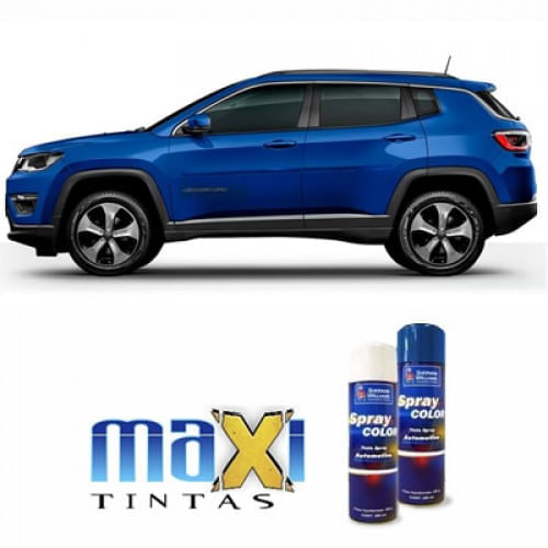 Spray Automotivo Azul Pacífico Jeep + Verniz Spray 300ml