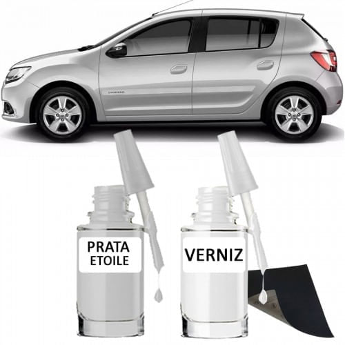 Tira Risco - Renault Prata Etoile + Verniz 15ml