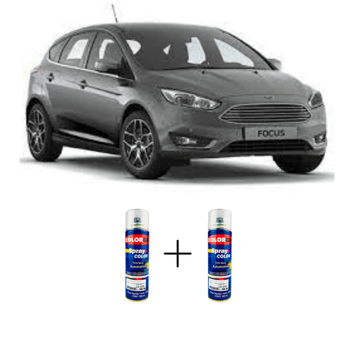 Spray Automotivo Cinza Ubatuba + Spray Verniz 300ml