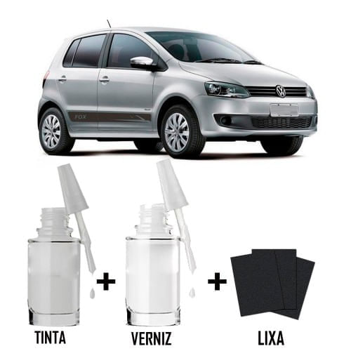 Tira Risco - Prata Egito VW + Verniz 15ml + Lixa