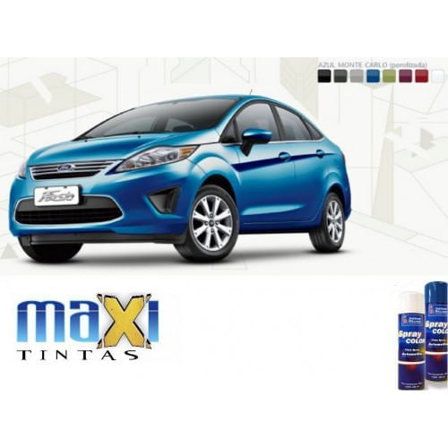 Spray Automotivo Azul Monte Carlo + Verniz Spray 300ml