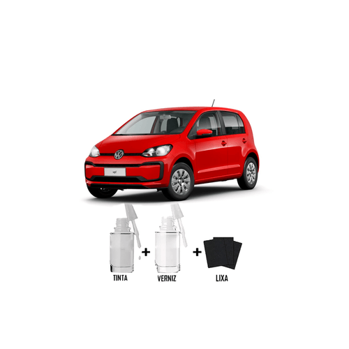 Tira Risco - Volkswagen Vermelho Flash + Verniz 15ml