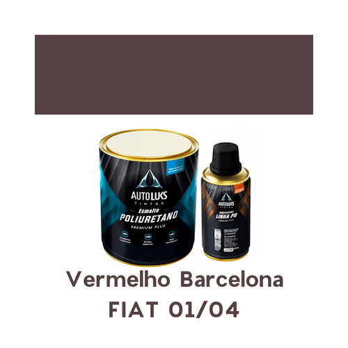 Tinta Automotiva Pu Vermelho Barcelona Fiat 01/04 0,8l