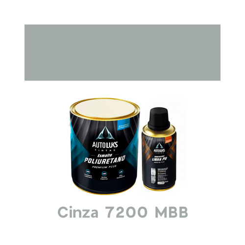 Tinta Automotiva Pu Cinza 7200 Mbb 0,8l