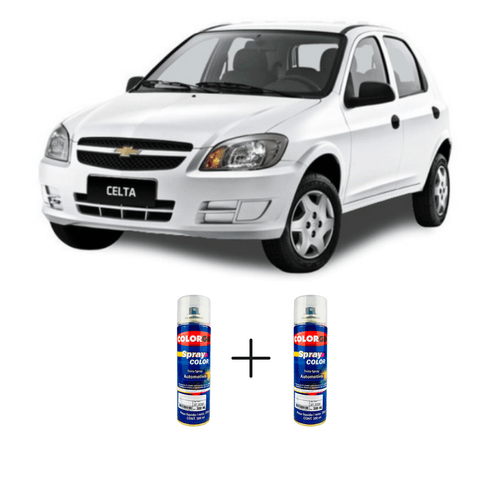 Spray Automotivo Branco Mahler + Spray Verniz 300ml