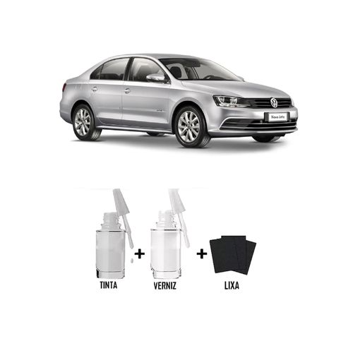 Tira Risco - Volkswagen Prata Sargas + Verniz 15ml