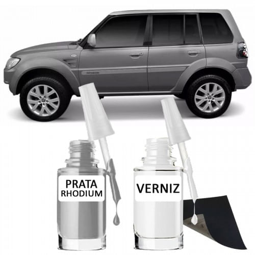 Tira Risco - Mitsubishi Prata Rhodium + Verniz 15ml