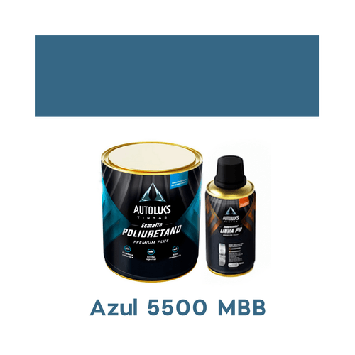 Tinta Automotiva Pu Azul 5500 MBB 0,8L