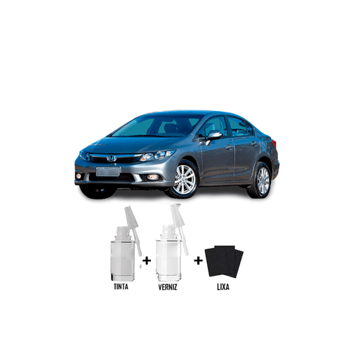 Tira Risco - Honda Cinza Paladium NH737 + Verniz 15ml