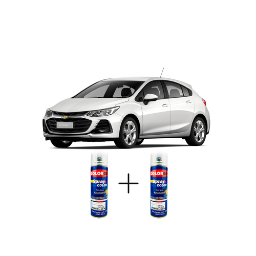 Spray Automotivo Branco Summit + Spray Verniz 300ml