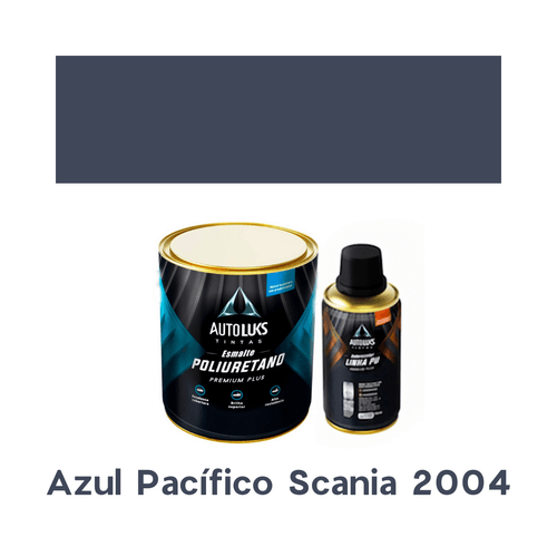 Tinta Automotiva Pu Azul Pacifico Scania 2004 0,8l