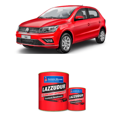 Tinta PU Vermelho Flash LP3G-D8D8 VW 0,9L