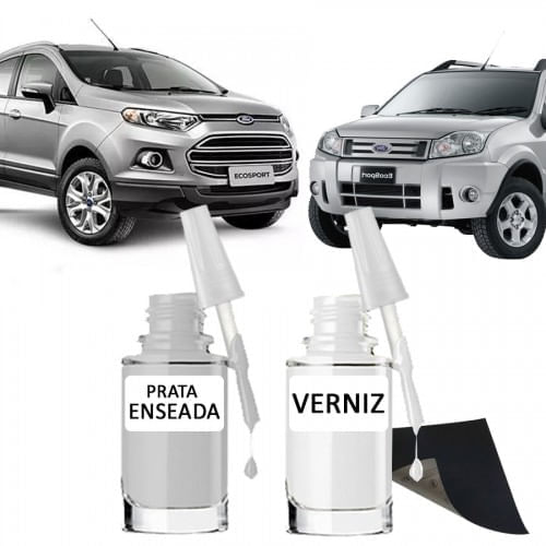 Tira Risco - Ford Prata Enseada + Verniz 15ml