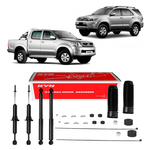 Kit 4  Amortecedor Toyota Hilux Pick Up 2005 A 2021  + Coifa e Bucha Superior