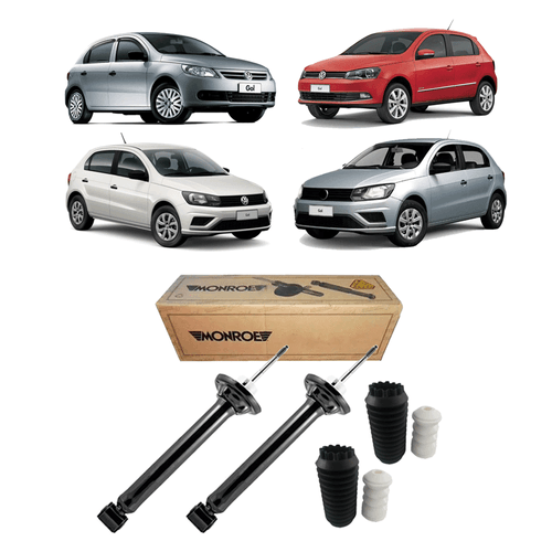 Par Amortecedores Traseiro Gol G5 G6 G7 G8 + Kits