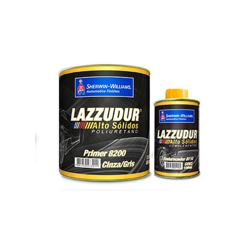 Primer PU 8200 Cinza 900ml Alto Solidos Lazzuril