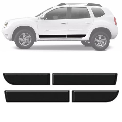 FRISO DAS PORTAS DUSTER 2012 A 2015 PRETO TEXTURIZADO SANFIL