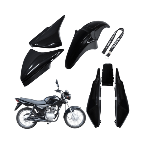 Kit Carenagem Titan 150 2004 até 2008 Preto Injetado - Wester