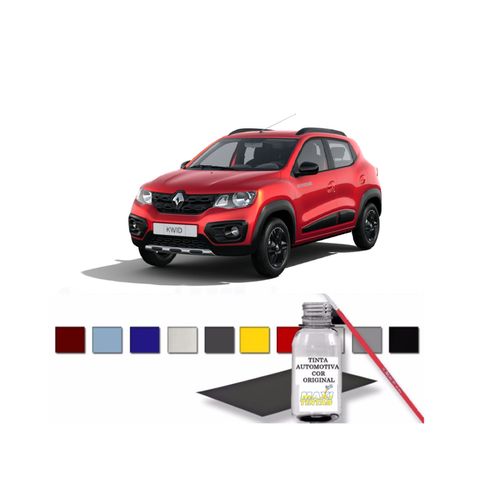 Tinta Tira Risco Retoque Auto Vermelho Fogo Renault 100ml