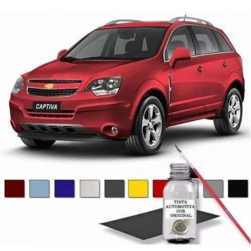 Tinta Tira Risco Retoque Auto Vermelho Cristal GM/Chevrolet 100ml