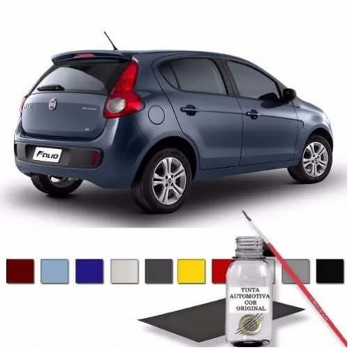 Tinta Tira Risco Retoque Auto Azul Cosmos Fiat 100ml