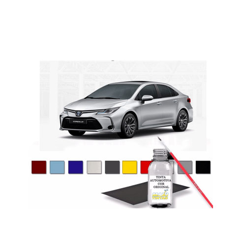 Tinta Tira Risco Retoque Auto Prata Supernova Toyota 100ml