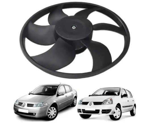 Eletroventilador Ventoinha Renault Kango Clio Megane Com Ar Condicionado 7701070217