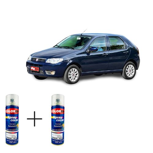 Spray Automotivo Azul Buzios + Spray Verniz 300ml