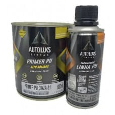 Primer Pu Alto Sólido Automotivo 8:1 Cinza Autoluks 900ml