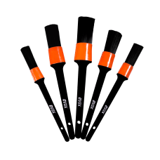 KIT Pinceis Externos para detalhamento automotivo - 5 unidades Evox