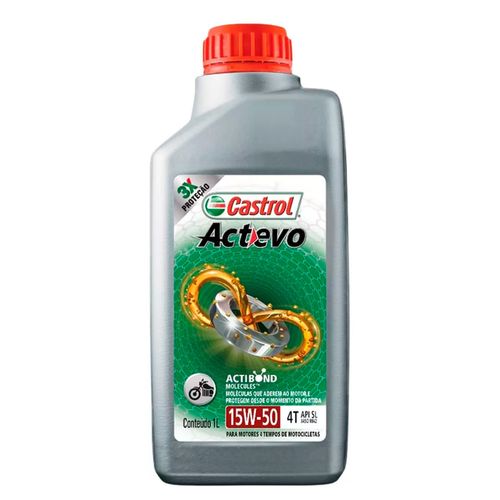Óleo Castrol Actevo 4T Semissintético 15W50 - 1 Litro | Furlan Auto Peças