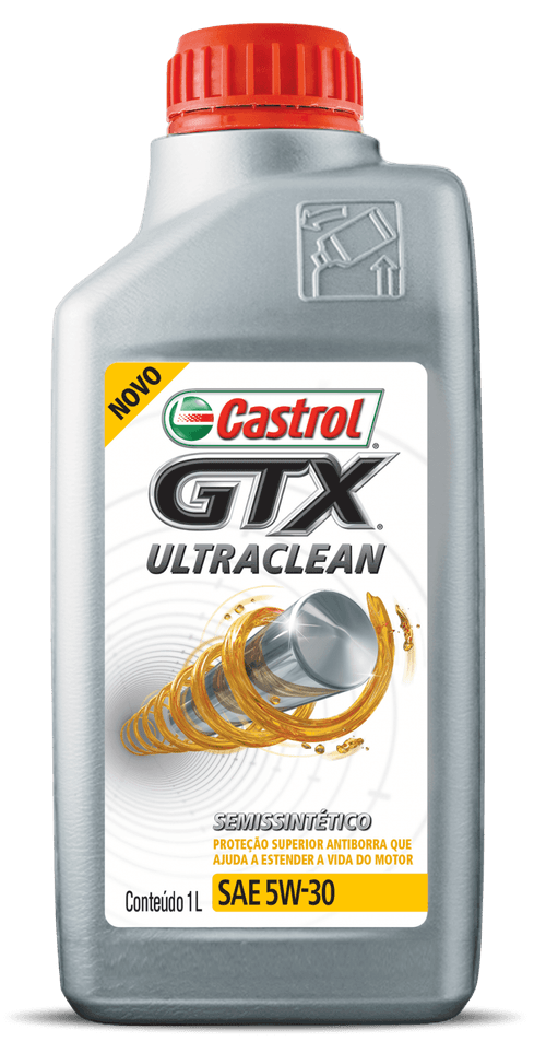 Kit 4 Óleo Semissintético Castrol GTX Ultra Clean SAE 5W30 - SN 5W30 | Furlan Auto Peças