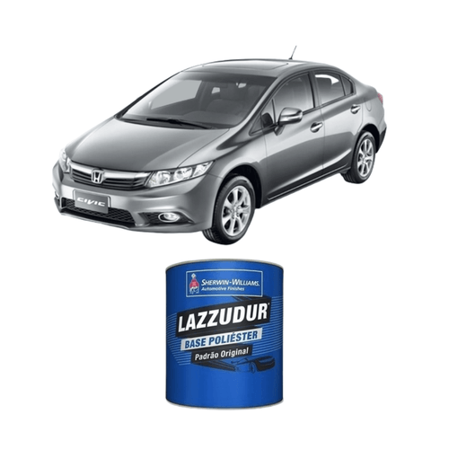 Tinta Poliéster Cinza Iridium Honda NH642 0,9L