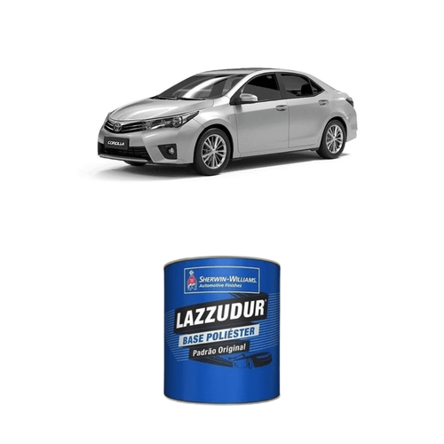 Tinta Poliéster Prata Supernova Metálico Toyota 1E7 0,9L