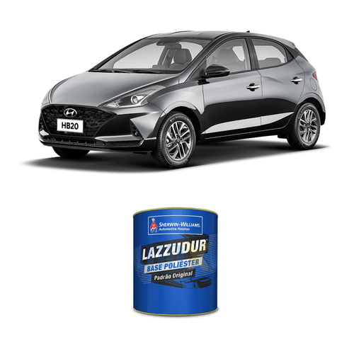 Tinta Poliester Cinza Silk Metalico M9G Hyundai 0,9L