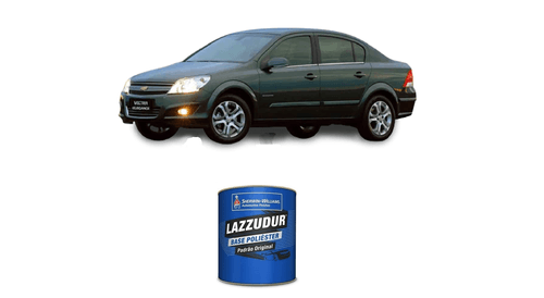 Tinta Poliéster Cinza Bluet Metalico GM 0,9L