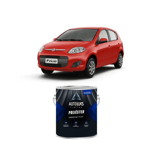 Tinta Poliéster Vermelho Alpine Liso FIAT 0,9L Autoluks