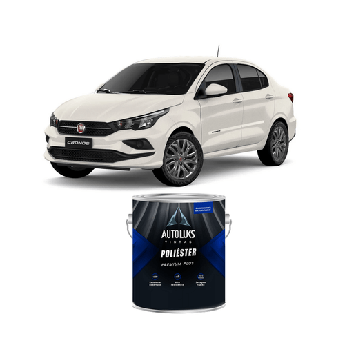 TINTA POLIESTER BRANCO BANCHISA FIAT 0,9L Autoluks