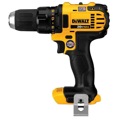 Parafusadeira/Furadeira a Bateria 20V MAX Li-Ion 1/2 Pol. sem Bateria e Carregador - DEWALT-DCD780B
