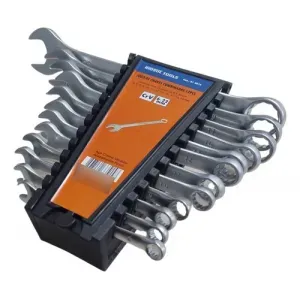 JOGO DE CHAVES COMBINADAS 12PCS 6-22MM CRV - RIOSULTOOLS