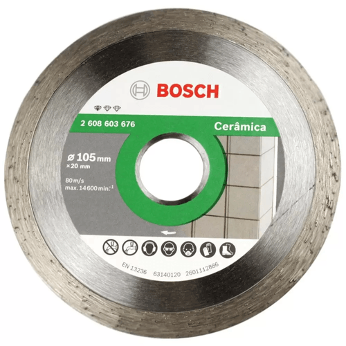 Disco Diamantado Para Cerâmica 105mm Bosch