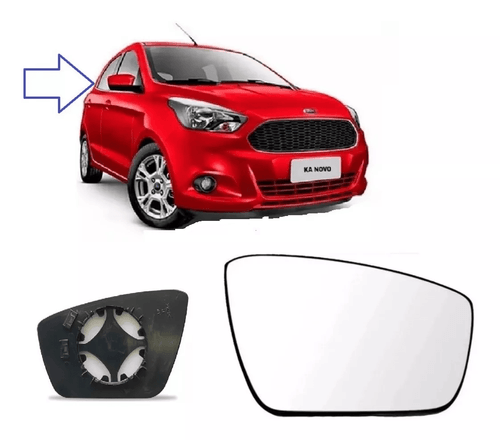 Lente Retrovisor Ld (c/base) Ford Ka 15- / Metagal RIFM04