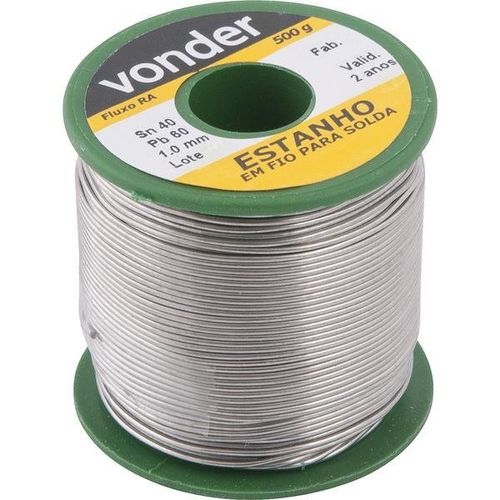 Estanho em Fio Para Solda 1,0mm Tipo 40x60 500g