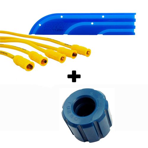 Organizador de cabos de vela (régua acrílica) + Coxim frontal + Cabo de vela de silicone 10.4mm SPA para VW AP SEM pino