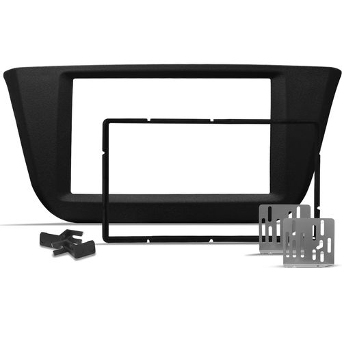 Moldura do Painel 2 Din Iveco Daily 2019 a 2022 Preto