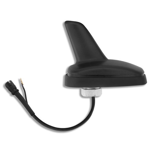 Antena de Teto Traseiro Baby Shark Preto Fosco Conector Raku