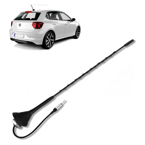 Antena de Teto Traseiro Gol GTI Polo Golf Haste Espiral 30cm Removível