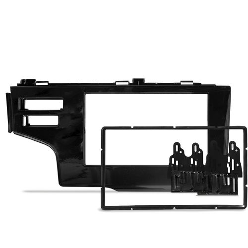 Moldura do Painel 2 Din Fit 2015 a 2022 Black Piano Com Botão AirBag Duplo G3